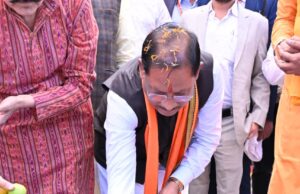 मुख्यमंत्री विष्णुदेव साय सिरीमकेला मे नील कंठेश्वर महादेव मंदिर के प्राण प्रतिष्ठा समारोह में हुए शामिल