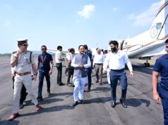 मुख्यमंत्री विष्णुदेव साय आगडीह एयरस्ट्रिप पहुंचे, हुआ आत्मीय स्वागत