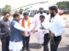 मुख्यमंत्री विष्णुदेव साय का हेलीपैड पर आमजनों, जनप्रतिनिधियों एवं अधिकारियों ने किया आत्मीय स्वागत