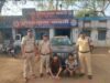 चार पहिया वाहन में ऑनलाइन क्रिकेट सट्टा संचालित करते चार आरोपियों को घेराबंदी कर पुलिस ने किया गिरफ्तार