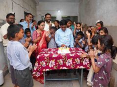 प्रखर के जन्म दिवस के अवसर पर समर्थ आवासीय दिव्यांग स्कूल जशपुर के बच्चों को कराया गया न्योता भोज