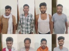 ढाबा में जुआ खेलते 8 आरोपी गिरफ्तार, पुलिस ने आरोपियों के कब्जे से नगद रकम सहित चार पहिया वाहन भी किया जब्त