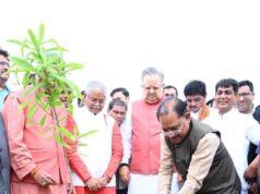 ‘एक पेड़ मां के नाम’ अभियान 3.0, विधानसभा परिसर में सीएम विष्णु देव साय और डॉ. रमन सिंह ने लगाया रुद्राक्ष का पौधा, लोकतंत्र के मंदिर से पर्यावरण संरक्षण और मातृ सम्मान का सशक्त संदेश