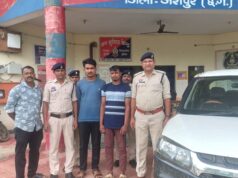 बकरी व्यापारियों से लूट की घटना को अंजाम देने वाले दो आरोपियों को पुलिस ने सलाखों के पीछे पहुंचाया, पुलिस ने लूटी गई रकम और चार पहिया वाहन को किया जब्त